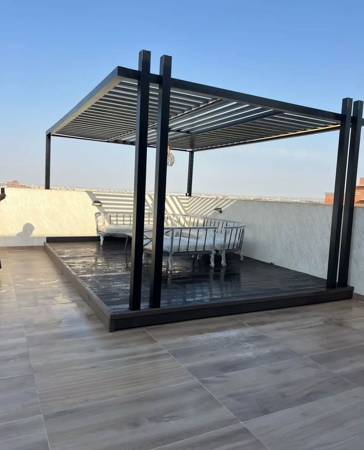 تنفيذ مقاولات المظلات والسواتر والبرجولات والديكورات الخارجية في حي ولي العهد بجدة